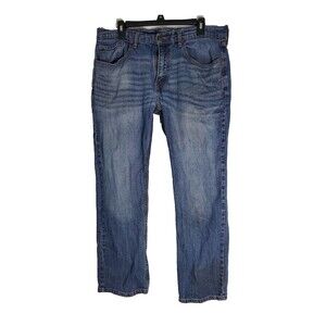 Men's Signature Levi Strauss Gold Relaxed Denim Blue Jeans 34 30